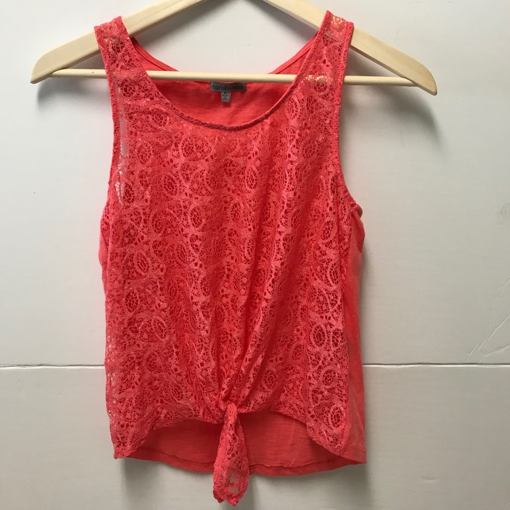 Charlotte Russe Tank Top Girls Size M 100% Cotton